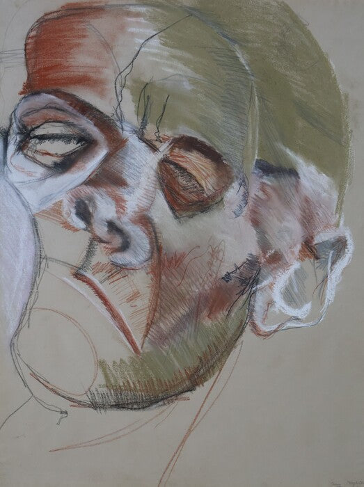 Wegdriftend (Drifting Away), 1976, pastels on paper, 62 x 48 cm. / 24.4 x 18.8 in.