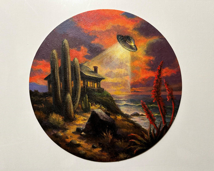 Far Away From Here, 2020, acrylic on canvas, 10 x 10 in. / 25.4 x 25.4 cm.