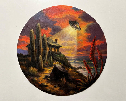 Far Away From Here, 2020, acrylic on canvas, 10 x 10 in. / 25.4 x 25.4 cm.
