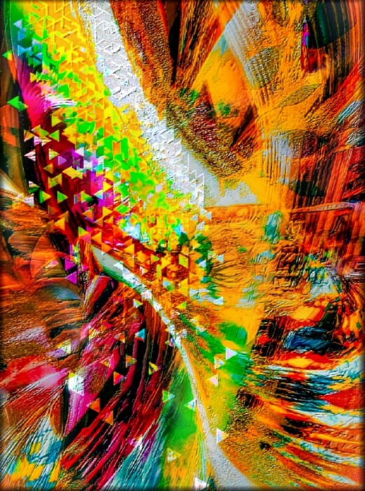 Cascade, 2026, digital art print, 36 x 24 in. / 91.44 x 60.96 cm.