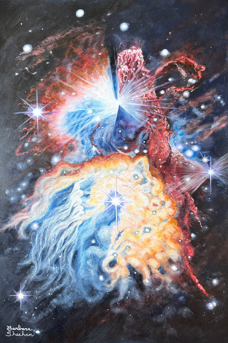 Star Burst, 2025, oil paint, 36 x 24 in. / 91.44 x 60.96 cm.