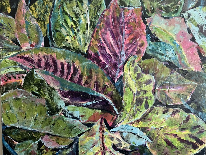 Crotons, 2026, acrylic, 24 x 30 in. / 60.96 x 76.2 cm.
