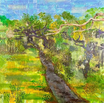 Meditations On Euclid in the Park, 2026, mixed media, 36 x 36 in. / 91.44 x 91.44 cm.