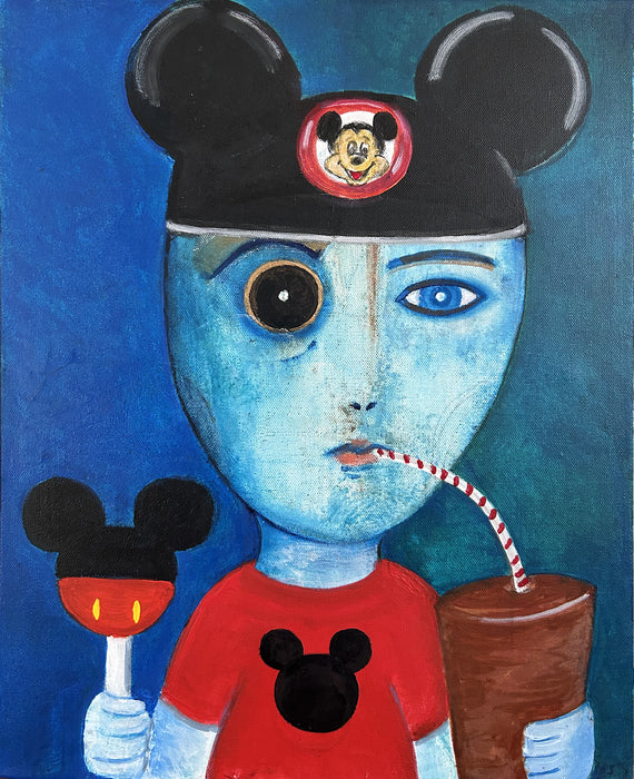 Happiest Day on Earth, 2024, acrylic on wrapped canvas, 24 x 18 in. / 60.96 x 45.72 cm.