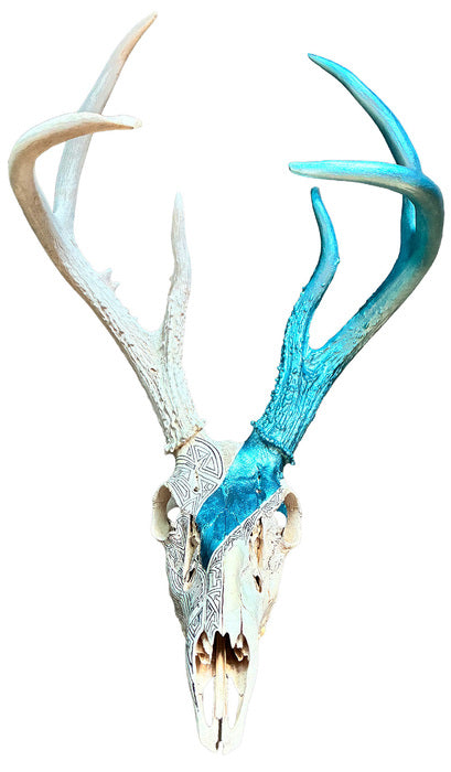 Auspices, 2026, deer bone, 23 x 13.5 x 11 in. / 58.42 x 34.29 x 27.94 cm.