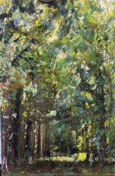 Danish Forest 4, 2026, mixed media, 11 x 16 in. / 27.94 x 40.64 cm.