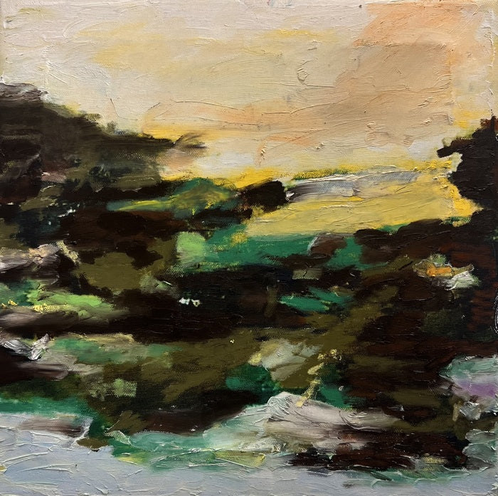Lake Land, 2026, mixed media, 12 x 12 in. / 30.48 x 30.48 cm.