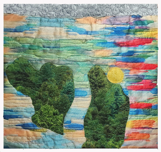 Enchanted Forest, 2024, fiber, 12 x 12 in. / 30.48 x 30.48 cm.