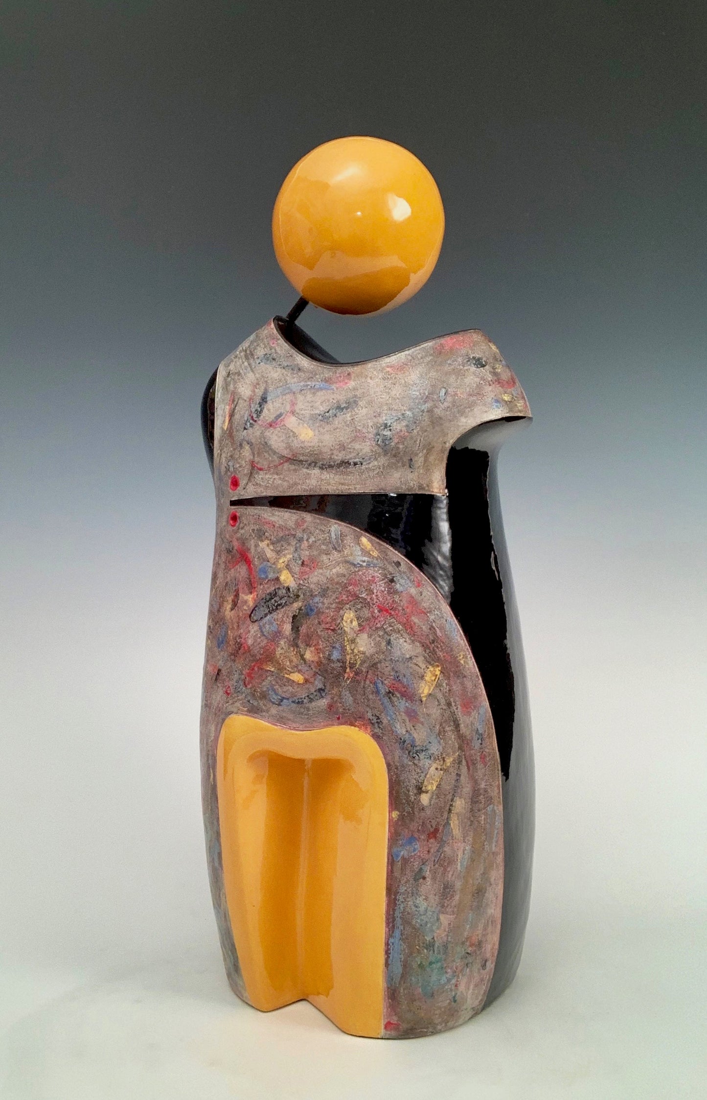 Kimiko, 2019, ceramic, 21 x 8 x 6 in. / 53.34 x 20.32 x 15.24 cm.