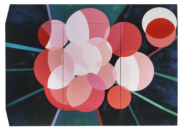 A Dozen Roses, 1988, acrylic on linen, 79.5 x 108.2 in. / 201.93 x 274.82 cm.