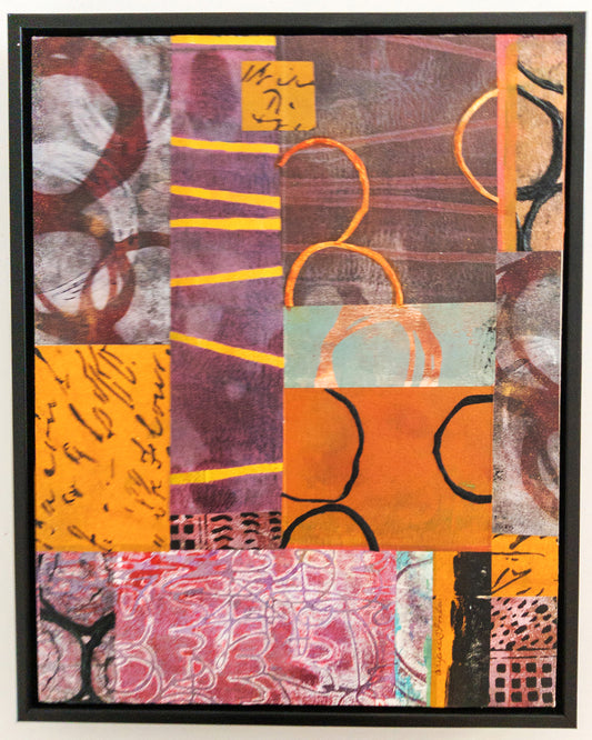 "Strange Bedfellows", 2025, collage, 14 x 11 in. / 35.56 x 27.94 cm.