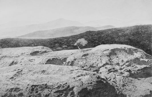 As It Fades, 2023, graphite, 34 x 48 in. / 86.36 x 121.92 cm.