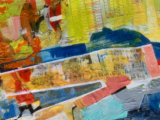 Aztec Math, 2021, mixed media, 19 x 24 in. / 48.26 x 60.96 cm.