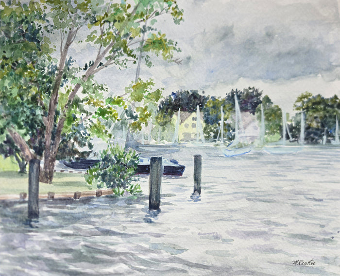 Before the Rain, 2024, watercolor, 8 x 10 in. / 20.32 x 25.4 cm.