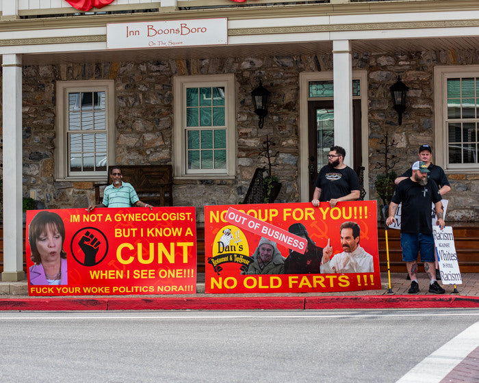 Boonsboro Protest, 2023, digital photography, 16 x 20 in. / 40.64 x 50.8 cm.