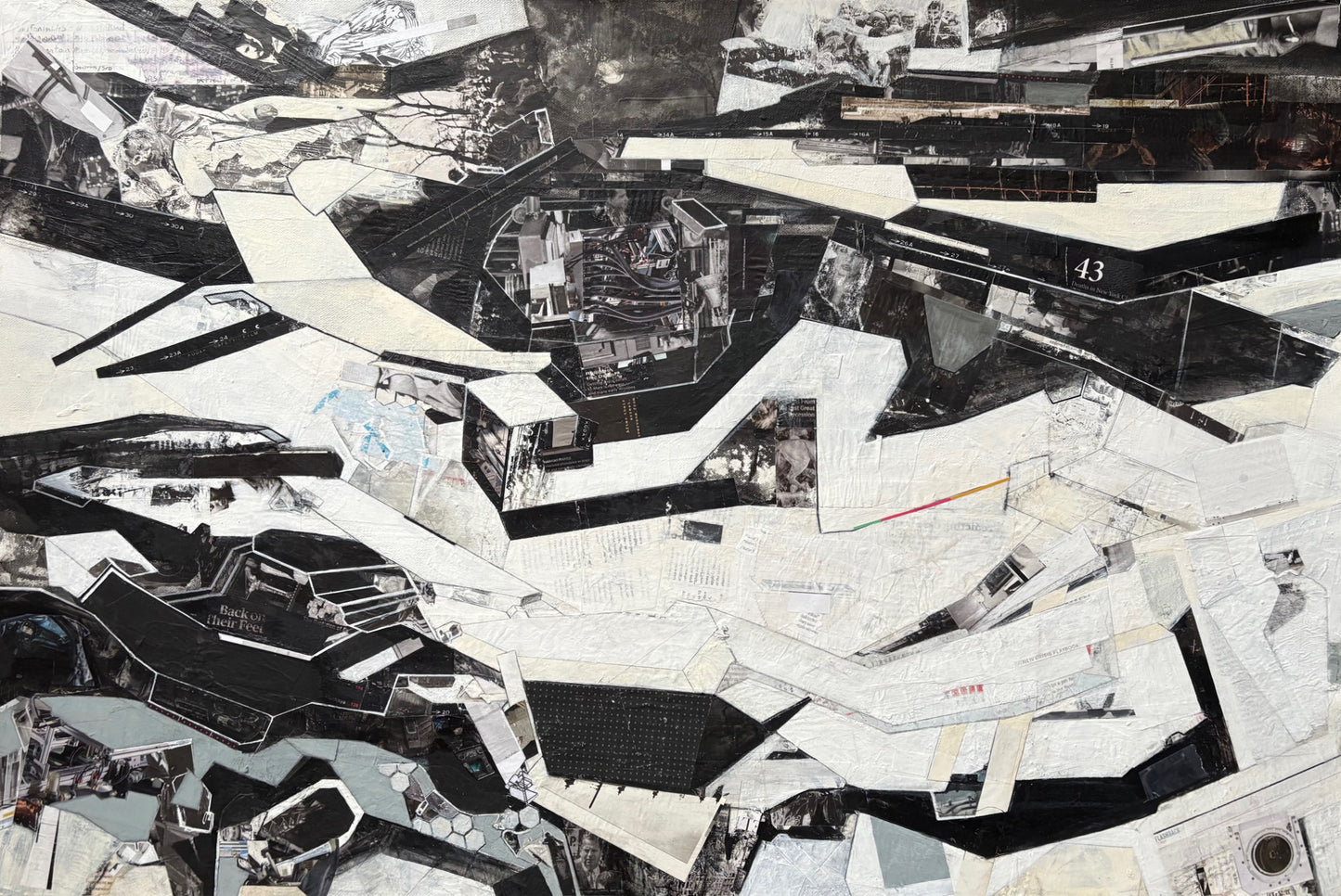 Tech Noir, 2026, media fusion, 24 x 36 in. / 60.96 x 91.44 cm.