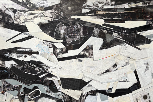 Tech Noir, 2026, media fusion, 24 x 36 in. / 60.96 x 91.44 cm.
