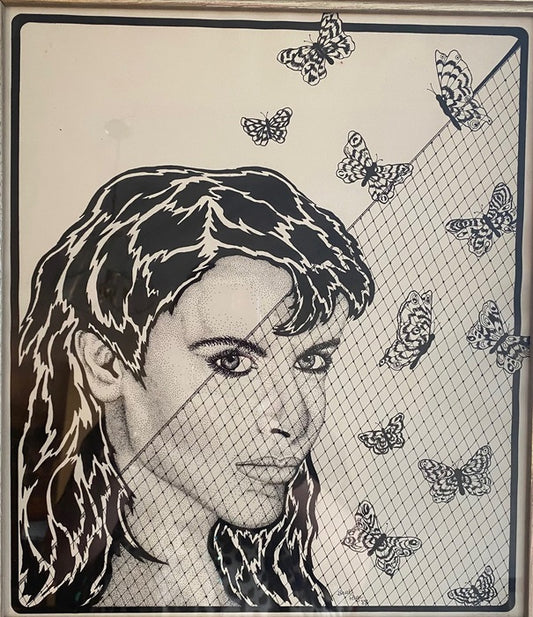 Butterfly Fantasy, 1989, pen and ink, 26 x 22 in. / 66.04 x 55.88 cm.