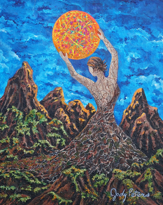 Catch a Sunset, 2025, acrylic on canvas, 8 x 10 in. / 20.32 x 25.4 cm.