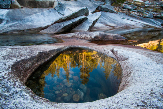 Clavey "O" Reflection, 2008, photography, 18 x 27 in. / 45.72 x 68.58 cm.