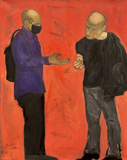 Conversation 6, 2024, oil on canvas, 30 x 24 in. / 76.2 x 60.96 cm.