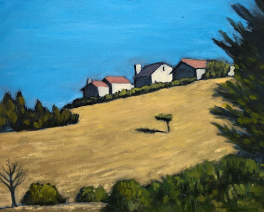 Crockett Hills, 2023, oil on canvas, 16 x 20 in. / 40.64 x 50.8 cm.