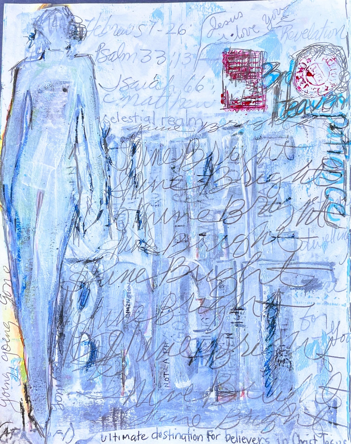 3rd Heaven (5), 2026, paper, 9 x 12 in. / 22.86 x 30.48 cm.