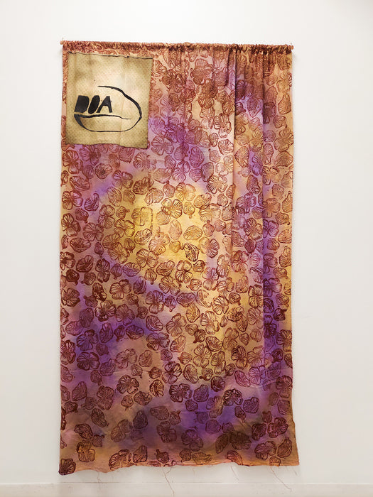 DOA Poppy Curtain, 2022, mixed media, 68 x 43 in. / 172.72 x 109.22 cm.