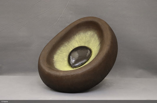 Dark Eye of the Fertile Sun, 2022, cone sculpture, 19 x 19 in. / 48.26 x 48.26 cm.