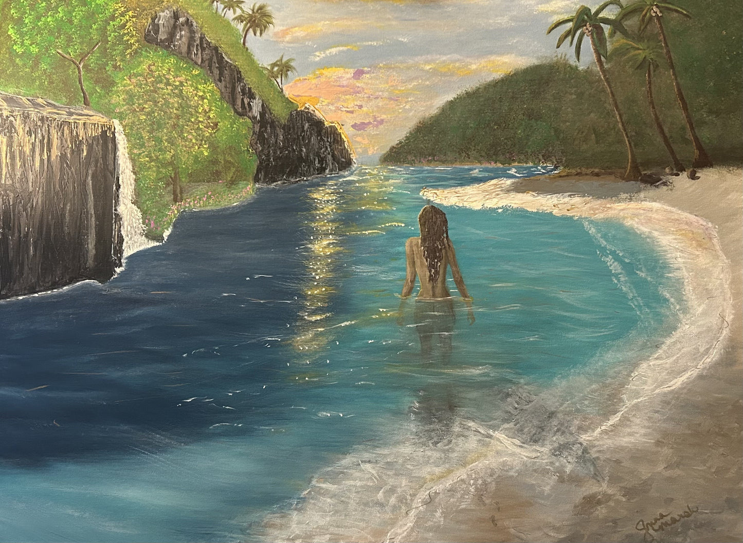 Eden, 2026, acrylic on canvas, 40 x 30 in. / 101.6 x 76.2 cm.