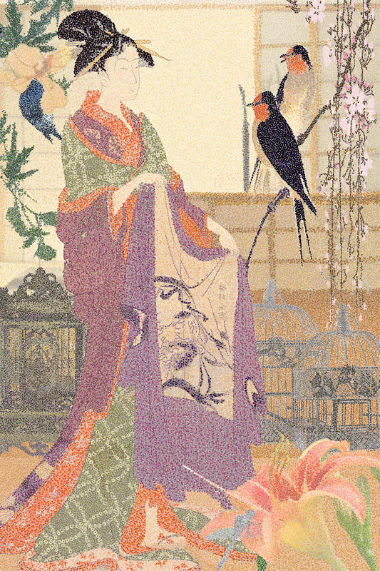 Empty Nest, 2024, mixed media, 25 x 19 in. / 63.5 x 48.26 cm.