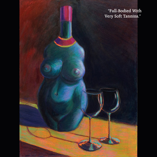 Full Bodied With Very Soft Tannins, 2007, oil pastel, 20 x 16 in. / 50.8 x 40.64 cm.