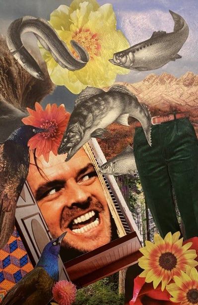 Jack in the Pulpit, 2024, collage, 20 x 16 in. / 50.8 x 40.64 cm.
