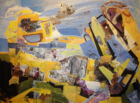 Geometry of Thought, 2020, mixed media, 22 x 30 in. / 55.88 x 76.2 cm.