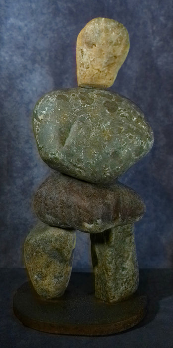 Golem 17, 2023, stone and steel, 15 x 7.5 in. / 38.1 x 19.05 cm.