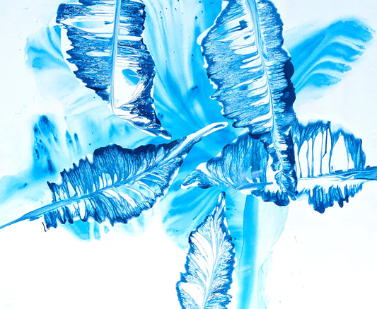 Gulf Romance Dance #5, 2025, acrylic, 48 x 60 in. / 121.92 x 152.4 cm.
