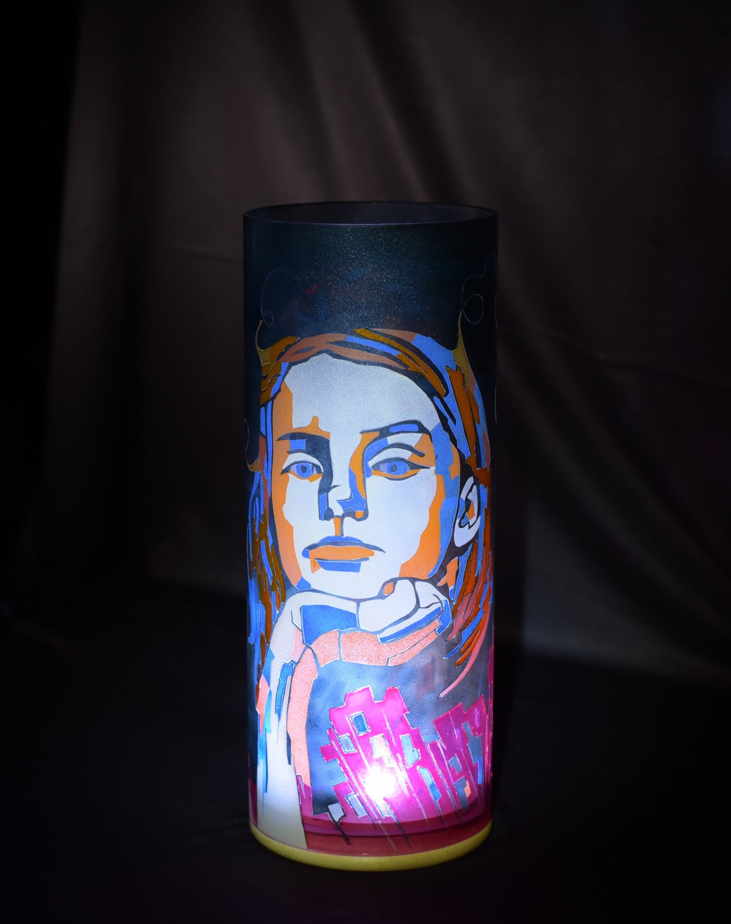 Almost 12, 2026, glass art, 10 x 4 x 4 in. / 25.4 x 10.16 x 10.16 cm.