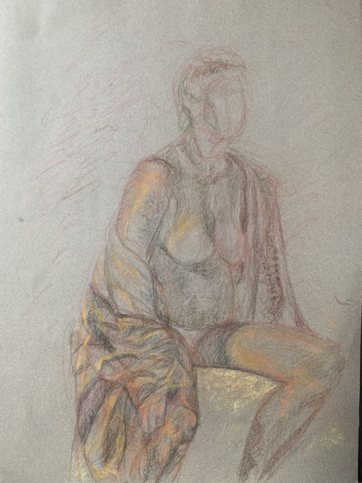 Off, 2022, pastel on paper, 26 x 20 in. / 66.04 x 50.8 cm.