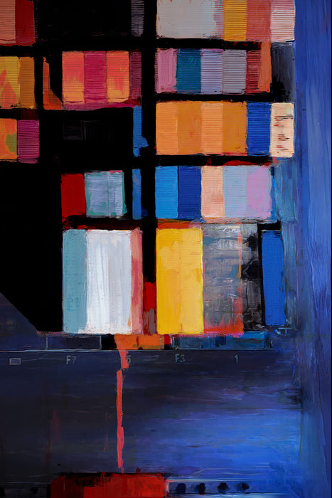 Container Graveyard, 2024, print, 18 x 27 in. / 45.72 x 68.58 cm.