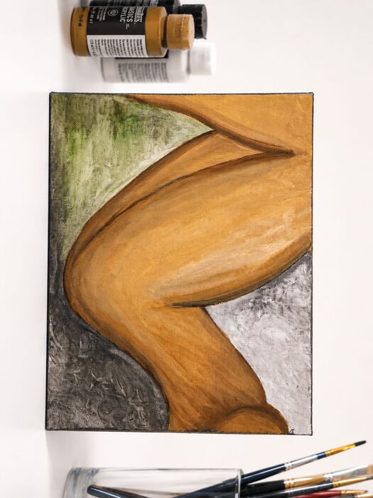 Touch It, 2020, acrylic on canvas, 8 x 10 in. / 20.32 x 25.4 cm.