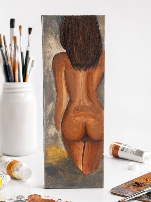 Wandering, 2020, acrylic on canvas, 12 x 4 in. / 30.48 x 10.16 cm.