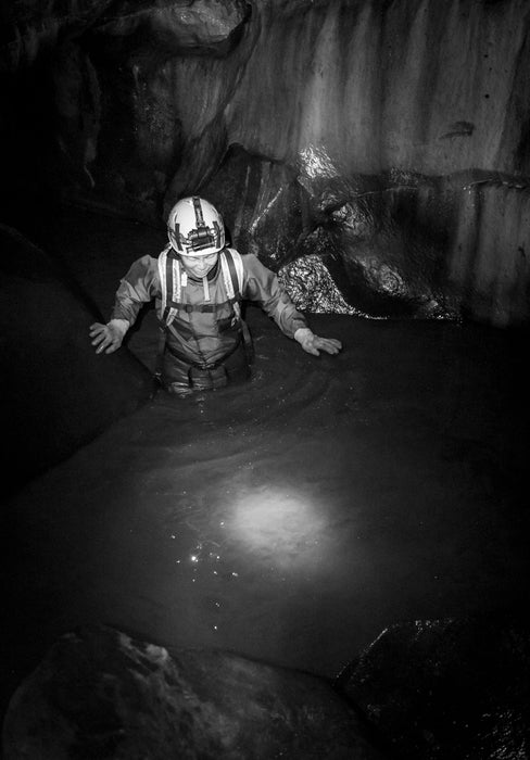 Calius Lawrence, Midnight Creek Cave Training, 2018, archival inkjet print, 10 x 7 in. / 25.4 x 17.78 cm.