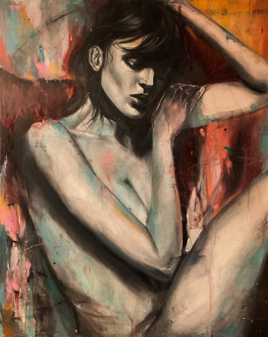 Blue Lungs, 2020, oil on canvas, 60 x 48 in. / 152.4 x 121.92 cm.