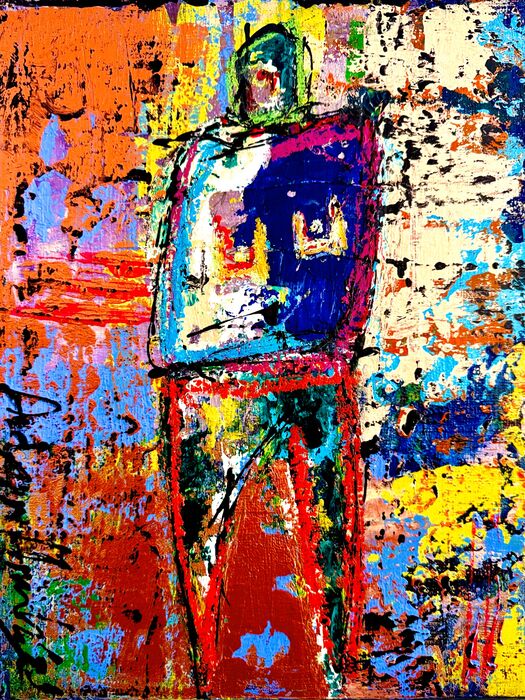 Still Seen, 2025, mixed media, 11 x 14 in. / 27.94 x 35.56 cm.