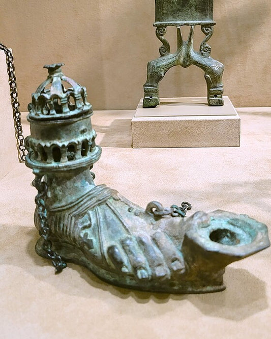 Ancient Hanging Oil Lamp, 2025, photography, 8 x 10 in. / 20.32 x 25.4 cm.