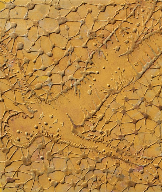 Briar Patch, 2019, oil and plaster on board, 16 x 12 in. / 40.64 x 30.48 cm.