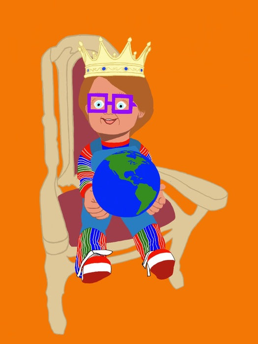 All Hail King Chucky, 2022, digital, 20 x 16 in. / 50.8 x 40.64 cm.