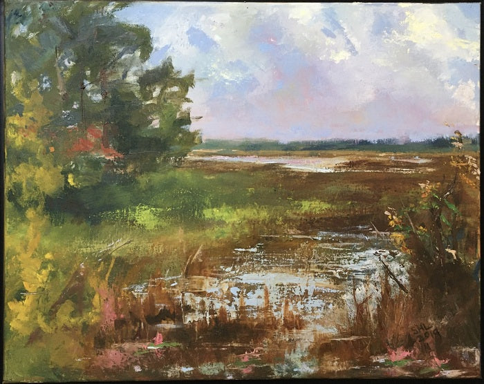 Allen's Fresh III, 2019, oil on linen, 16 x 20 in. / 40.64 x 50.8 cm.