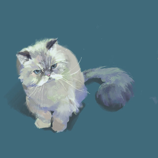Kaka, 2025, digital painting, 20 x 20 in. / 50.8 x 50.8 cm.
