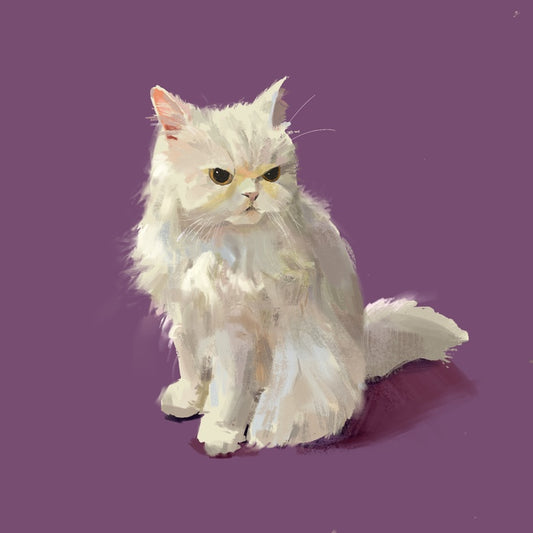 Shasha, 2025, digital painting, 20 x 20 in. / 50.8 x 50.8 cm.